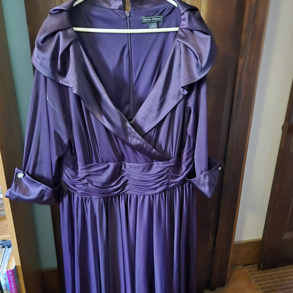 Elegant Purple Women's Dress